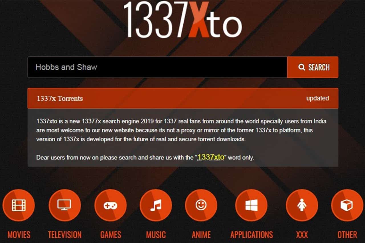 1337x Homepage