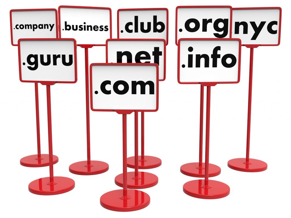 signs with top level domains