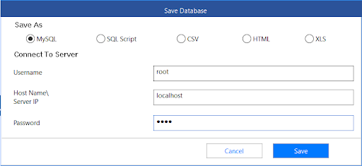 save data in your desired format