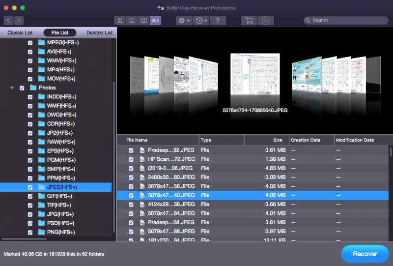 Save Destination - Stellar Mac Data Recovery